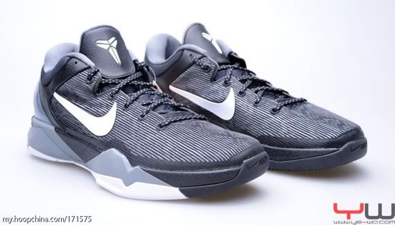Nike Zoom Kobe VII Black/Grey-White Nike Zoom Kobe VII Black/Grey-White