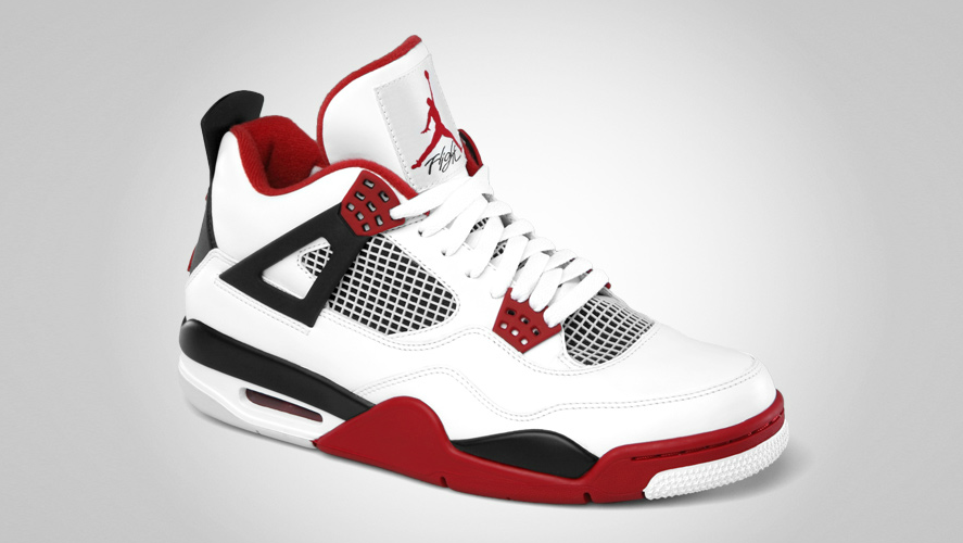 Air Jordan IV Retro White-Varsity Red-Black Air Jordan IV Retro White-Varsity Red-Black