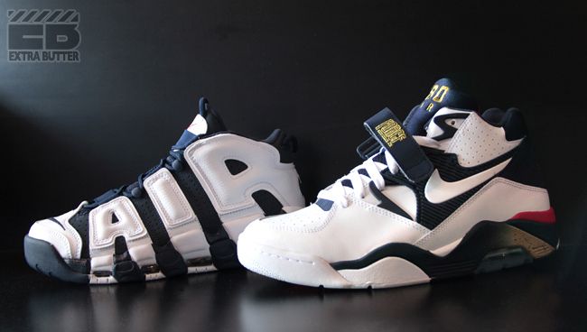 Nike Air Force 180 "Olympic" & Air More Uptempo "Olympic" Nike Air Force 180 "Olympic" & Air More Uptempo "Olympic"