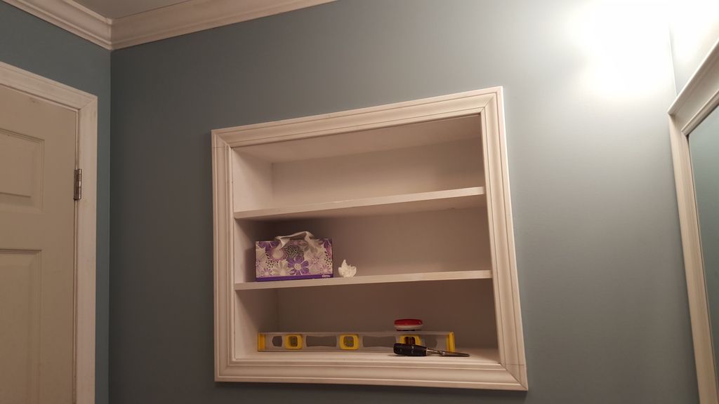 Chair Rail Shelving Part - 39: Base Trim With Quarter Round, Water Shutoff Trim, Chair Rail/crown Molding, Shelving Trim And Painting: