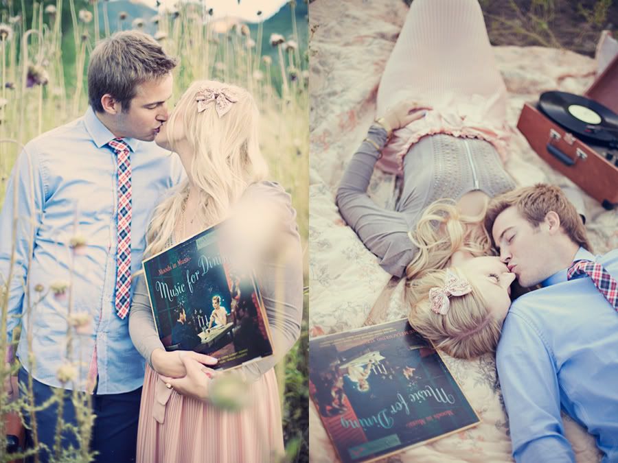 cute couple engagement photo