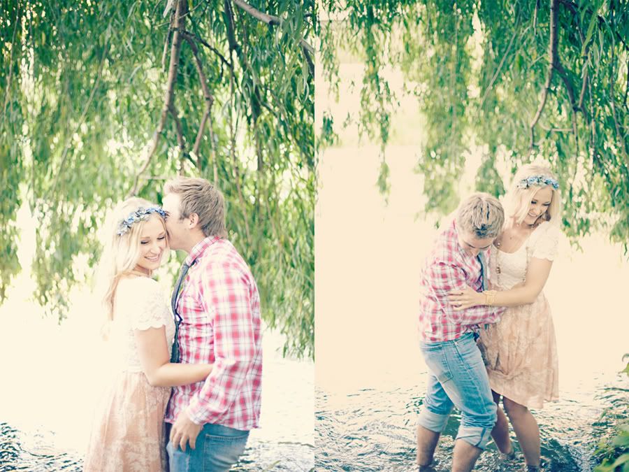 cute engagement photo
