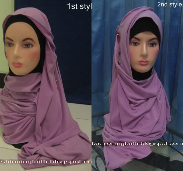 Hijab tutorial from "Yes, I'm Irma"