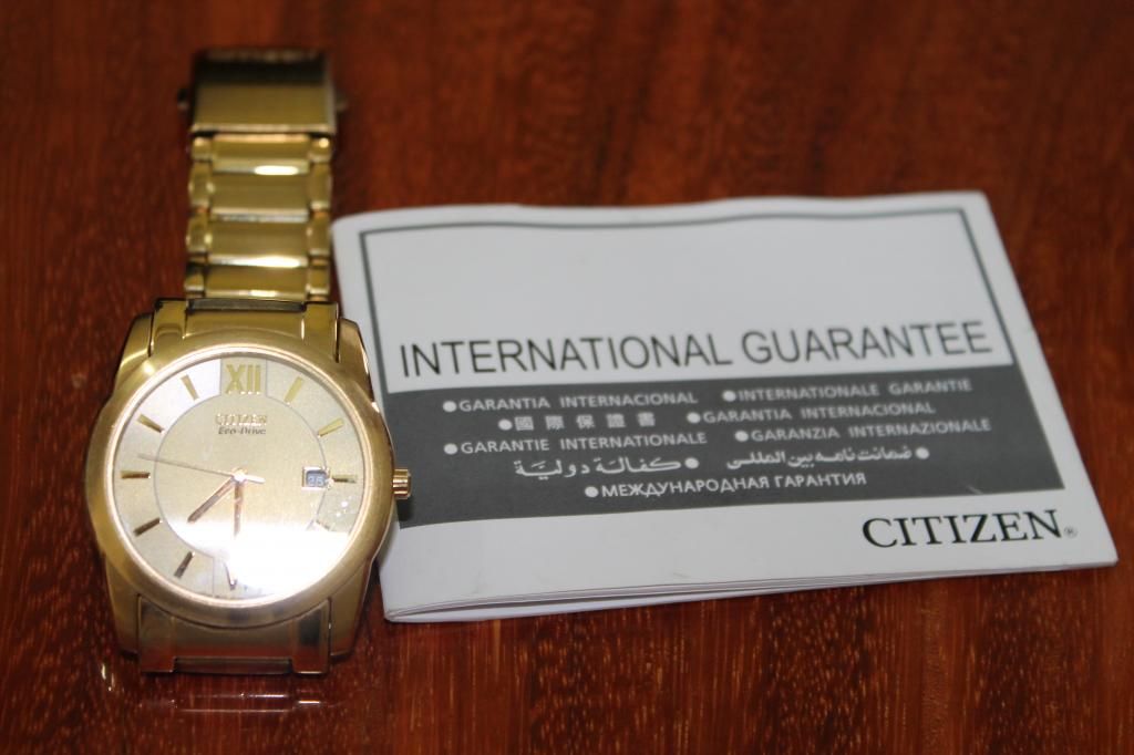 :::::::: Citizen Eco Drive - Nam ..... chính hãng Full GOLD ( giấy tờ đầy đủ ):::::
