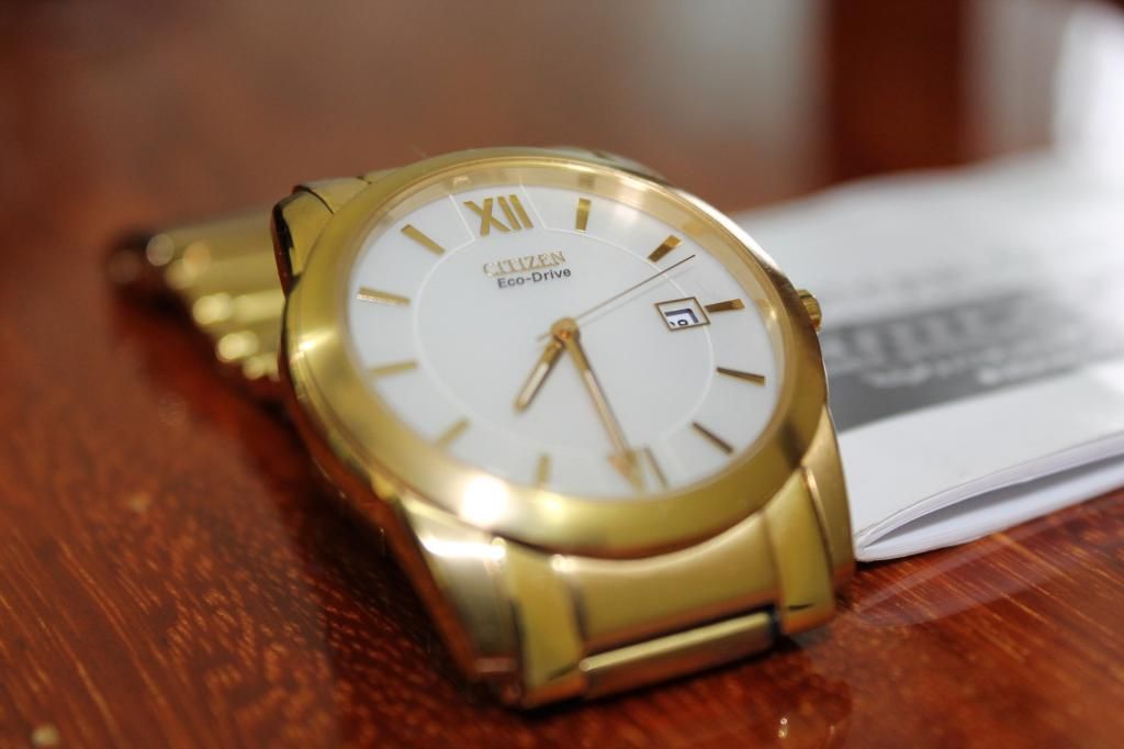 :::::::: Citizen Eco Drive - Nam ..... chính hãng Full GOLD ( giấy tờ đầy đủ )::::: - 3