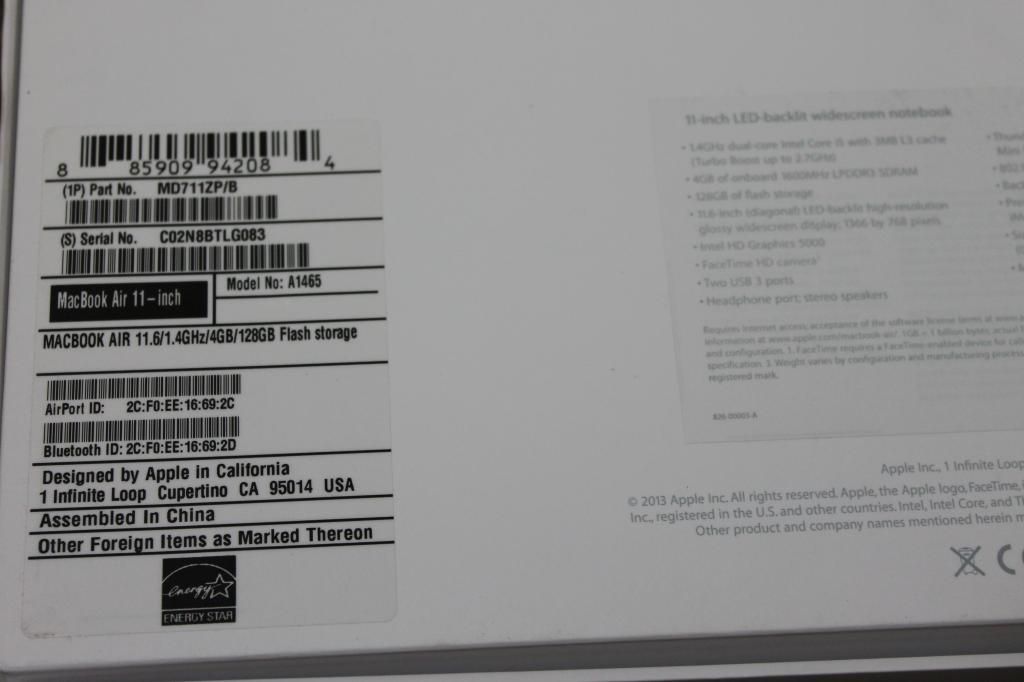 Bán Macbook Air 711B 11 inch hàng Công Ty .............. - 10