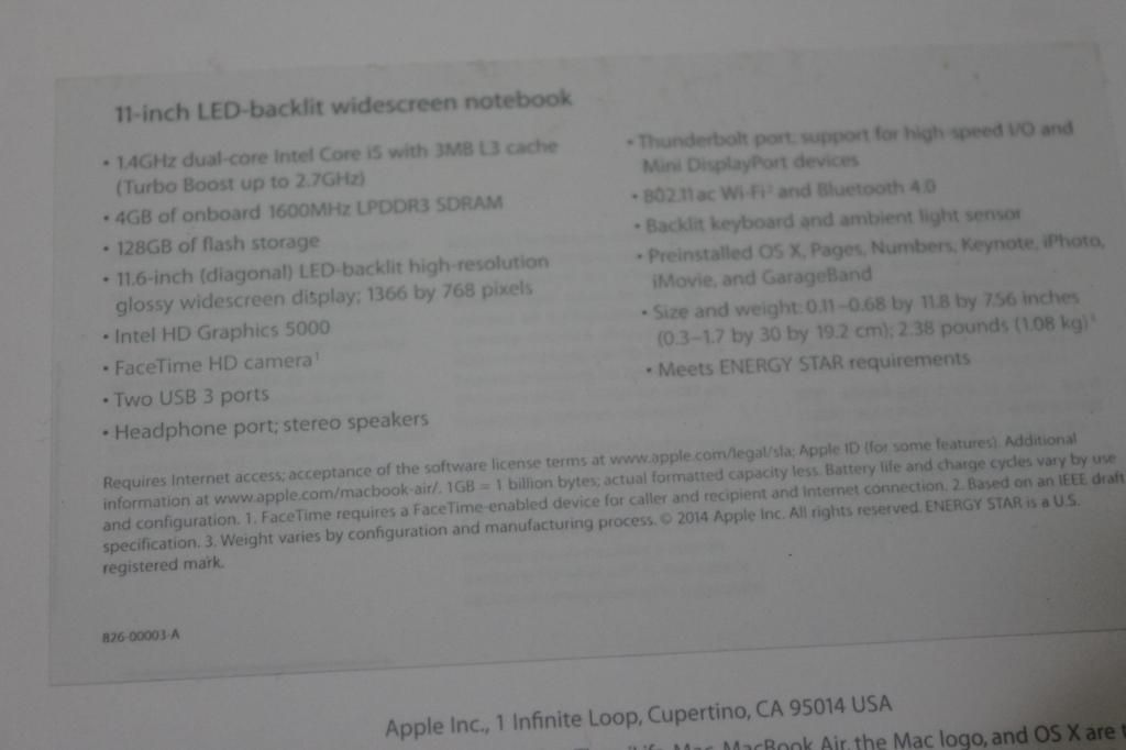 Bán Macbook Air 711B 11 inch hàng Công Ty .............. - 8