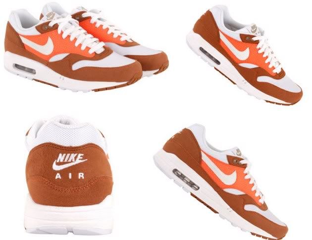 Nike Air Max 1 – Brown / Orange – White-4