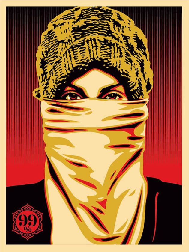Plakat Obey Occupy Protestor