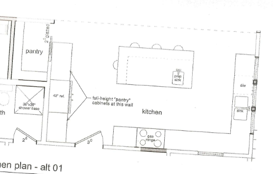 Need layout help for WIDE kitchen- 12'6' x 21'
