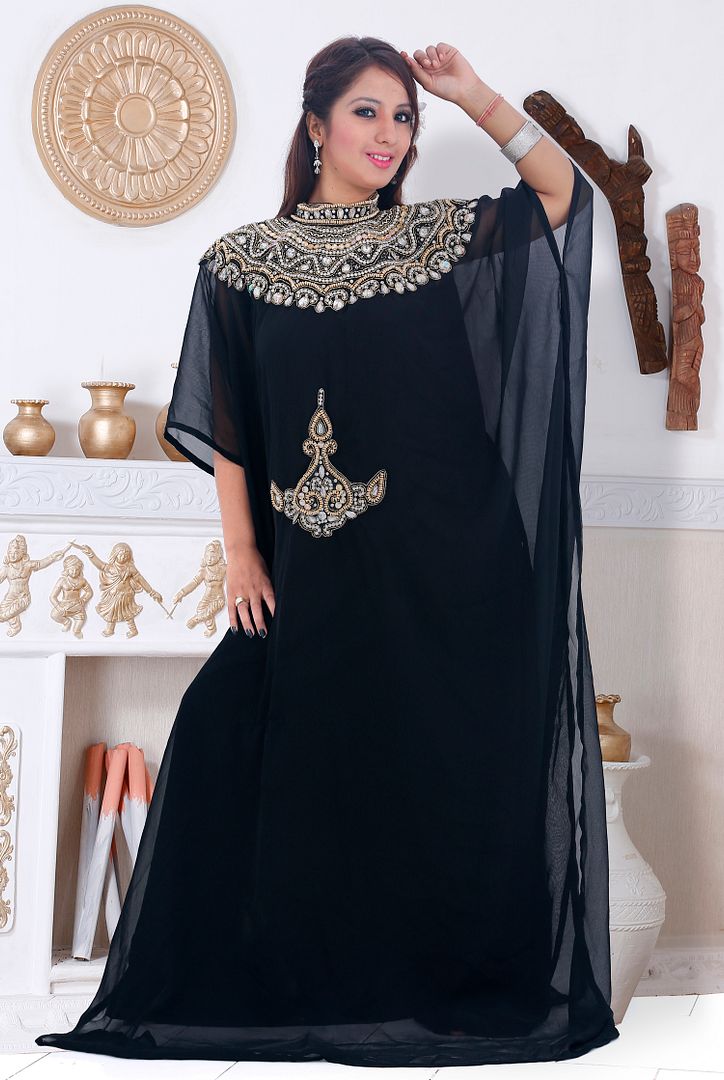 **EID SPECIAL** Dubai Style Kaftan Farasha Jalabiya Abaya Moroccan Maxi ...