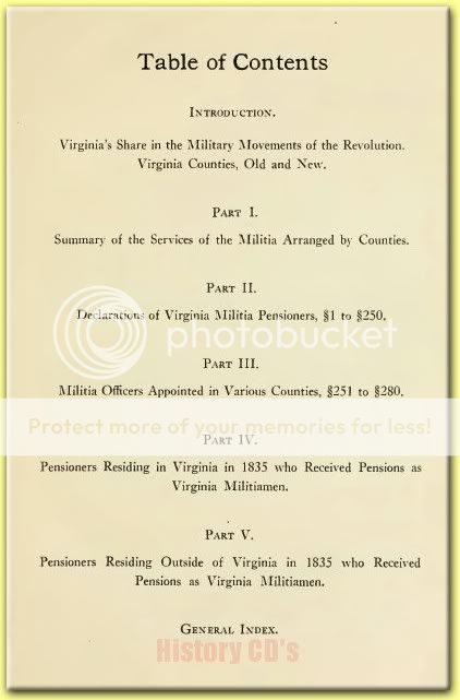 VIRGINIA MILITIA IN THE REVOLUTIONARY WAR History Book  