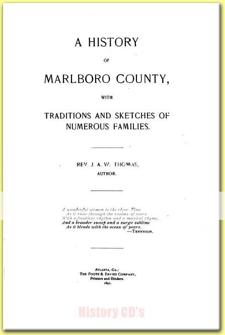 MARLBORO COUNTY SOUTH CAROLINA SC History Genealogy Bio  