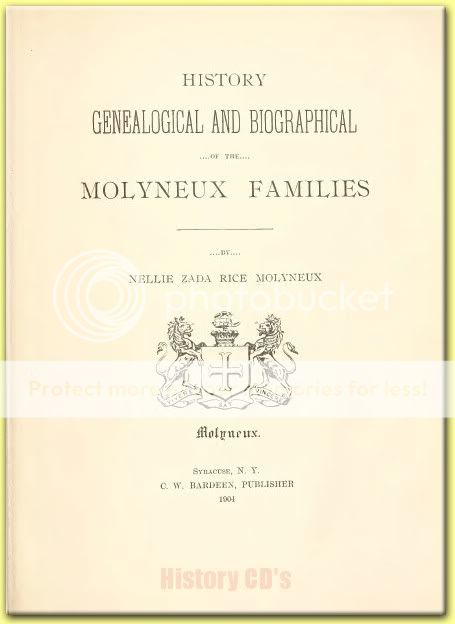 MOLYNEUX MULLINEAUX FAMILY NAME Tree History Genealogy  