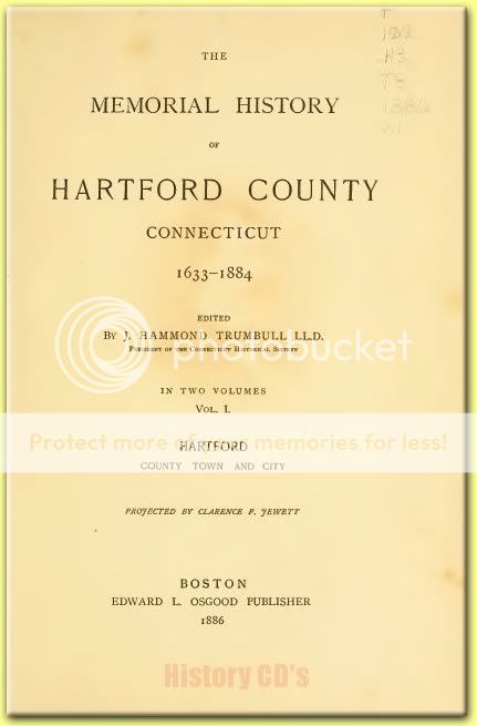 HARTFORD COUNTY CONNECTICUT Family History Genealogy  