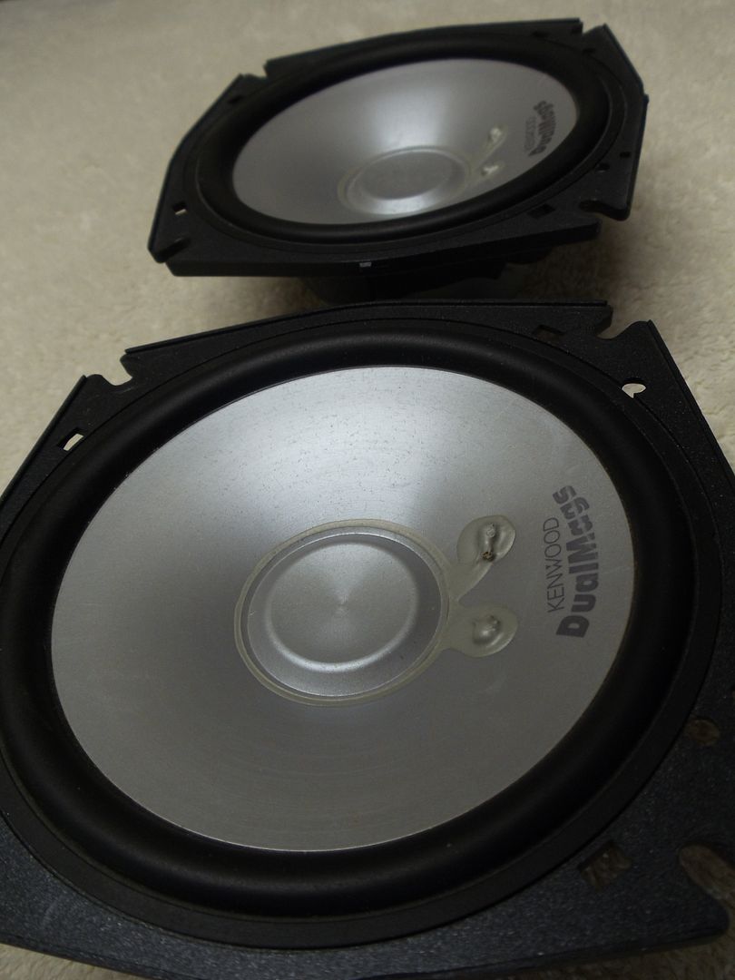 Kenwood DUAL MAG KFC XR51p 5.25 Car Speakers OLD SCHOOL RARE 