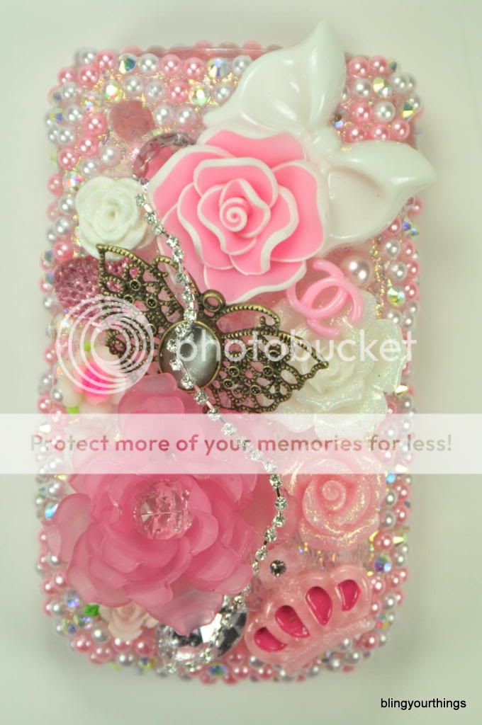 Blackberry Curve 8520 Bling Cell Phone Case, Handmade  