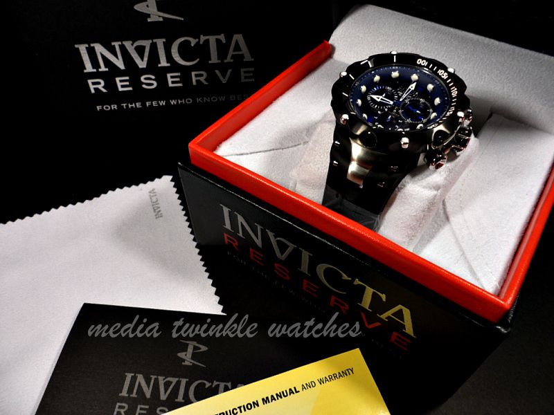 Invicta 1519 Reserve VENOM II Second Generation Swiss Chronograph Blue 