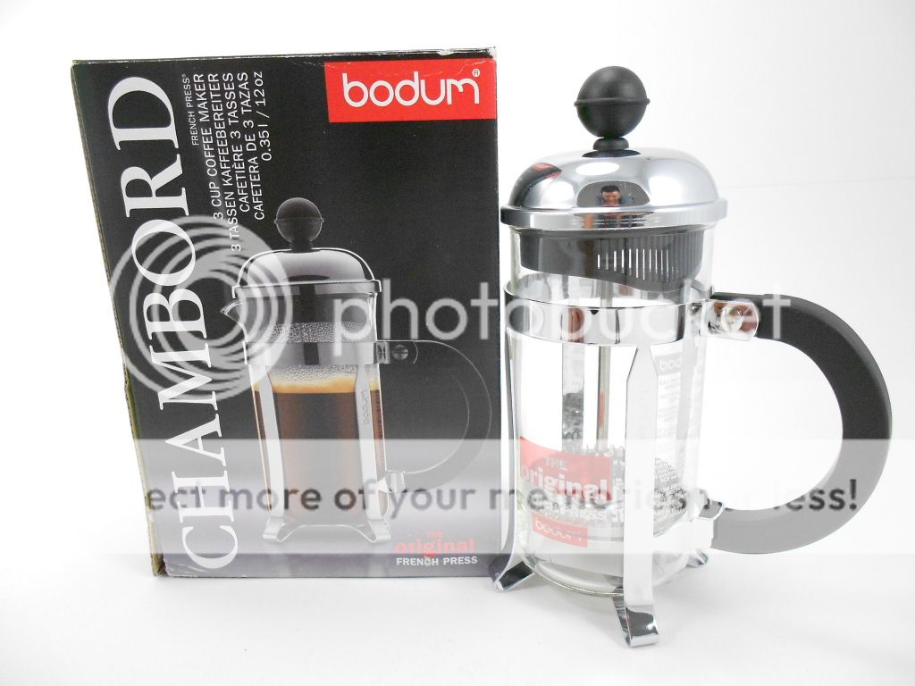 BODUM 1923 Chambord 3 Cup Coffe Maker French Press NEW  