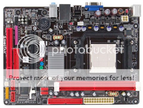 Biostar N68S AM3 / AM2+ Micro ATX Motherboard, NVIDIA MCP68S Chipset 