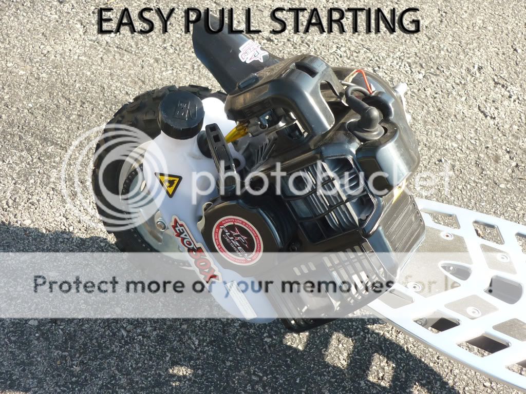 The EVO 2x BIG 50cc PowerBoard, Easy Pull Starting