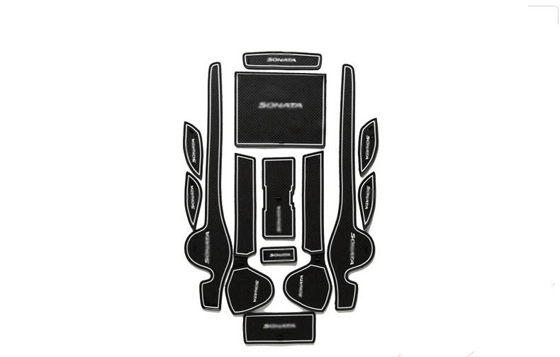 Non-Slip Interior Soft Rubber Door Panel Mats Cup Holder Pad For Chevrolet Cruze