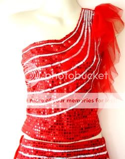 Kinder/Erwachsene Cheerleader Kostüm Fasching Orient/Gothic Rot Gr.XS